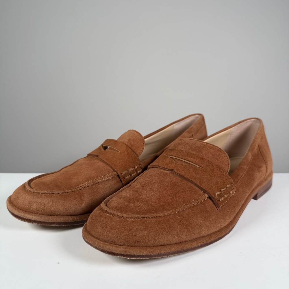 Women’s J. McLaughlin Concetta Tan Suede Loafers Size 9.5